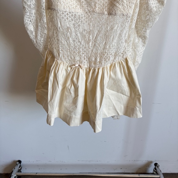$289 NWT For Love & Lemons Doily Lace Mini Dress in Cream Sz Small S - Picture 10 of 16